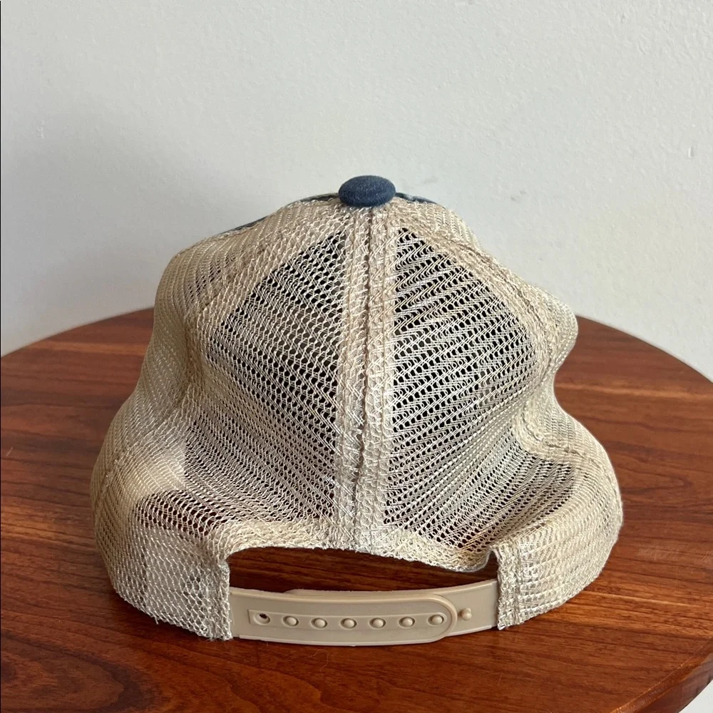 Jackson Hole Wyoming Navy and Tan Trucker Hat NWOT